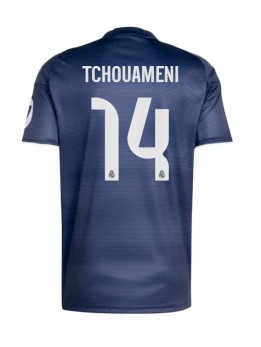 Billige Real Madrid Aurelien Tchouameni #14 Bortedrakt 2025-26 Kortermet